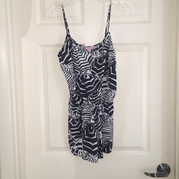 Lilly Pulitzer Other - Lilly Pulitzer Deanna romper navy print